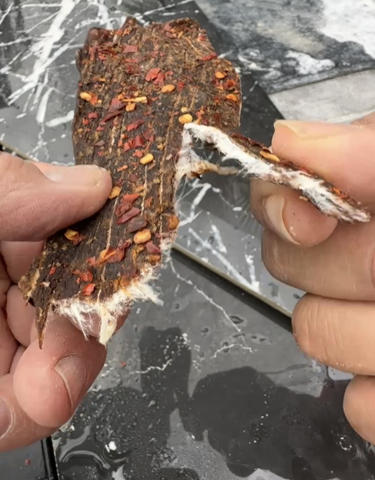 Whole muscle jerky slab