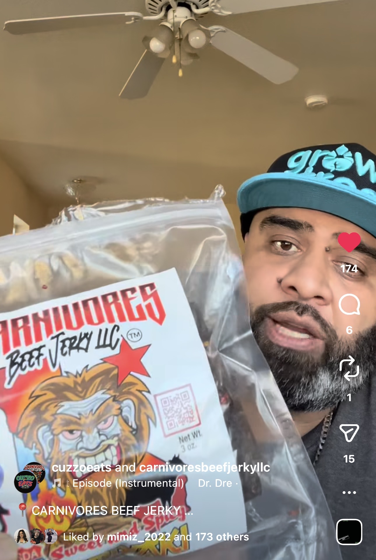 Carnivore jerky customer